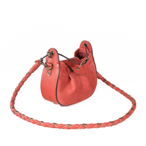 Mała torebka skórzana Mili w kolorze czerwonym