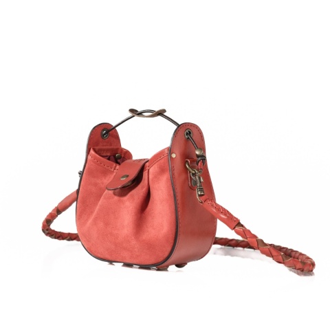 Mała torebka skórzana Mili w kolorze czerwonym