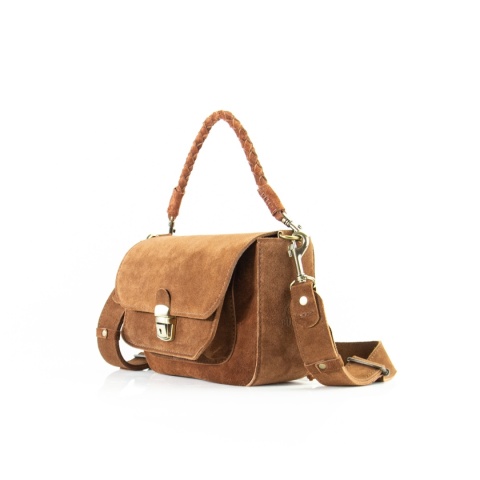 Torebka skórzana Lara w kolorze brązowym