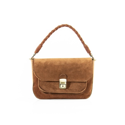 Torebka skórzana Lara w kolorze brązowym