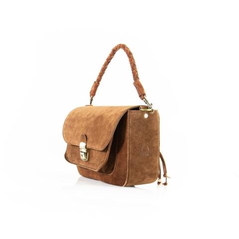 Torebka skórzana Lara w kolorze brązowym