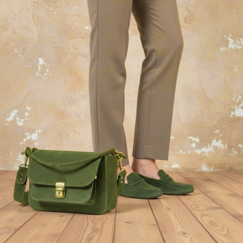 welurowa torebka skórzana ladybuq