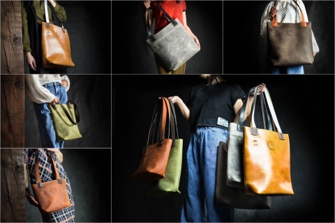 Torebka worek Zuza ręcznie wykonana kolor granatowy