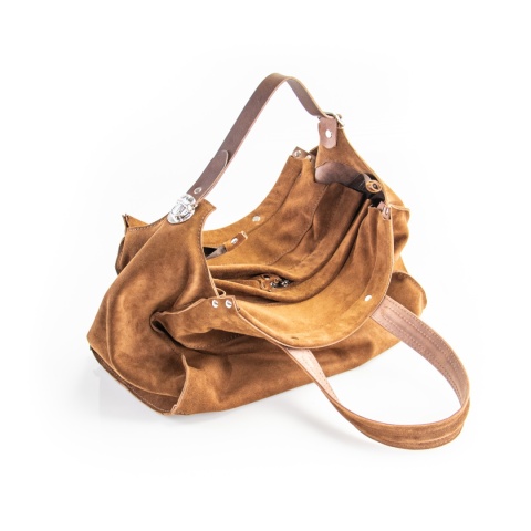 Zamszowa torba shopper od Ladybuq