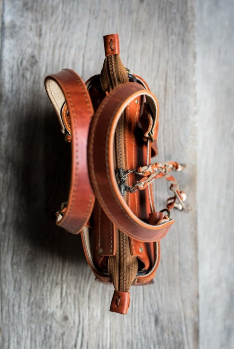 Torebka skórzana Missy w kolorze rudym