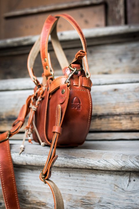 Torebka skórzana Missy w kolorze rudym