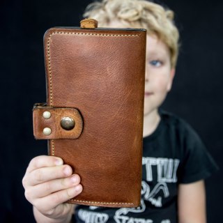 Portfel skórzany New York w kolorze brązowym