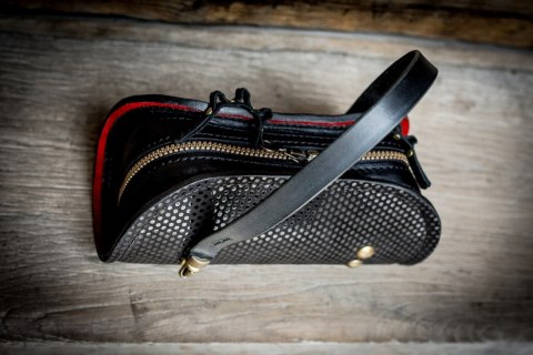 Skórzana damska torebka Pepa w kolorze Czarnym z limitowanej kolekcji od Ladybuq Art