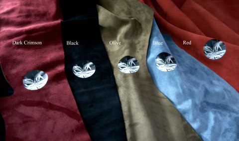 Stylowy portfel skórzany z długim paskiem ciemny granat