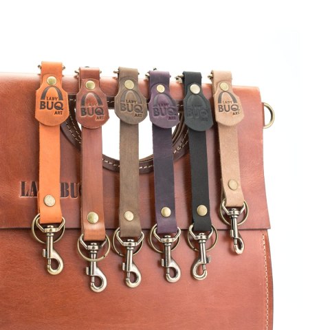 Skórzany brelok / smycz na klucze od Ladybuq Art