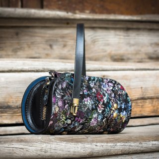 Torebka skórzana Pepa w kwiatki