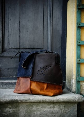 Torebka skórzana Alicja z z jednym paskiem