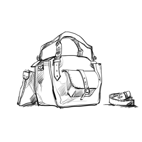 Torba skórzana kuferek kolor brąz i szary