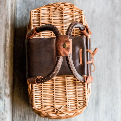 Torba wiklinowa kosz z klapą