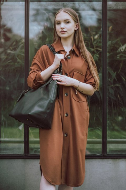 Oryginalna skórzana torebka z plecionymi paskami - nowa odsłona Alicji od Ladybuq Art