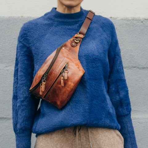 Nerka ręcznie wykonana z naturalnej skóry od LadyBuq Art