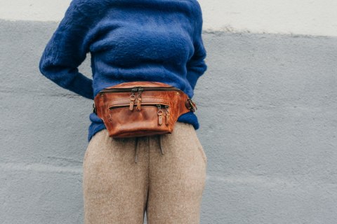 Nerka ręcznie wykonana z naturalnej skóry od LadyBuq Art