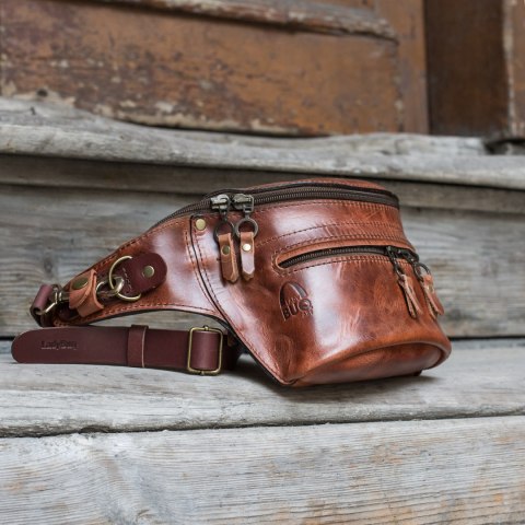 Nerka ręcznie wykonana z naturalnej skóry od LadyBuq Art