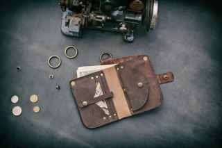 Portfel skórzany Barcelona w kolorze brązowym