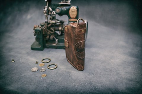 Portfel skórzany Barcelona brąz / 23