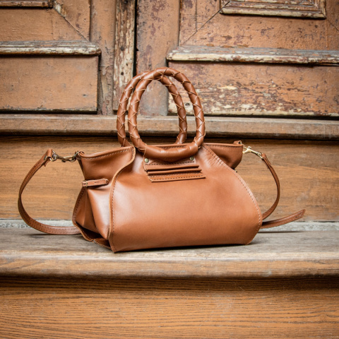 Torebka skórzana Karen w kolorze mokka