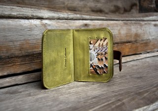 Portfel skórzany kolor moro