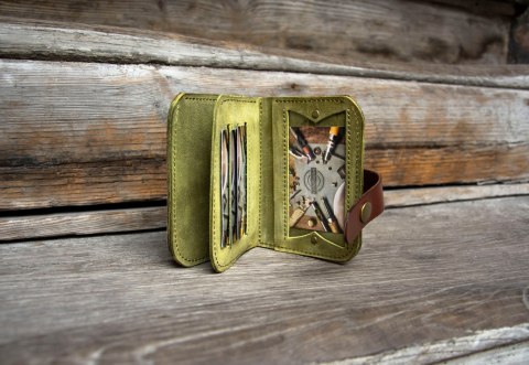 Portfel skórzany kolor moro