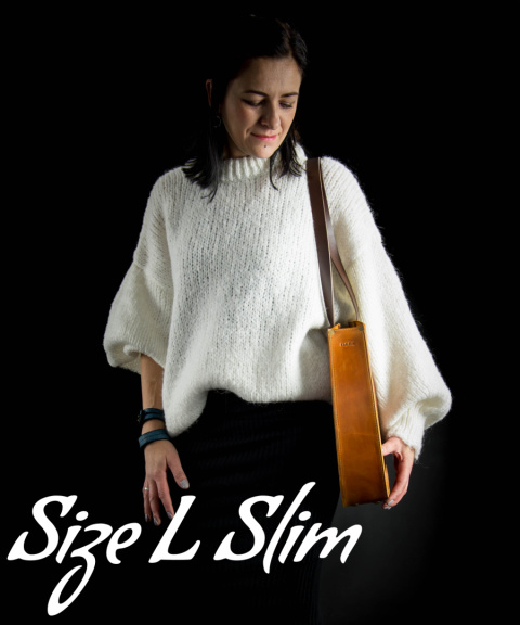 Torebka skórzana Basia kolor kamelowy