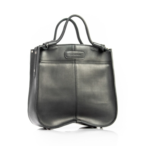 Torebka skórzana Elaine kolor czarny LadyBuQ Art