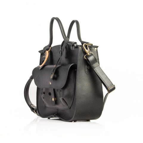 Torebka skórzana Elaine kolor czarny LadyBuQ Art