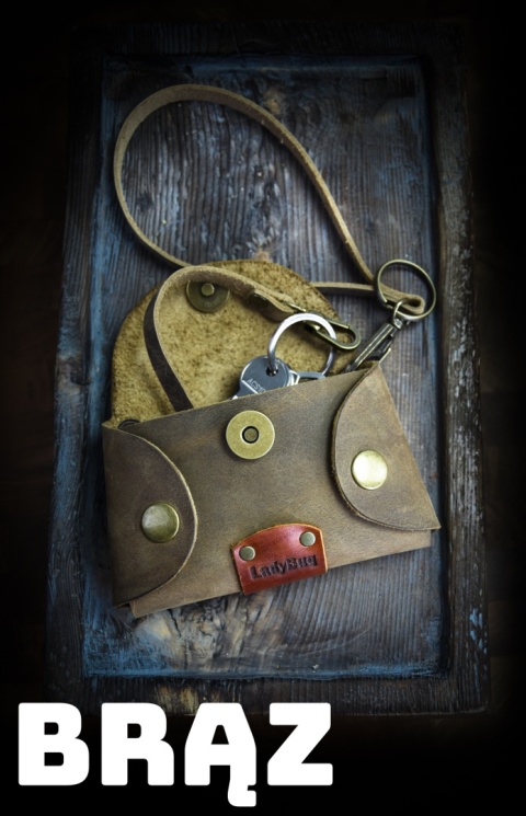 Kluczówka skórzana w różnych kolorach