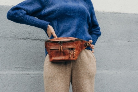 Nerka ręcznie wykonana z naturalnej skóry od LadyBuq Art