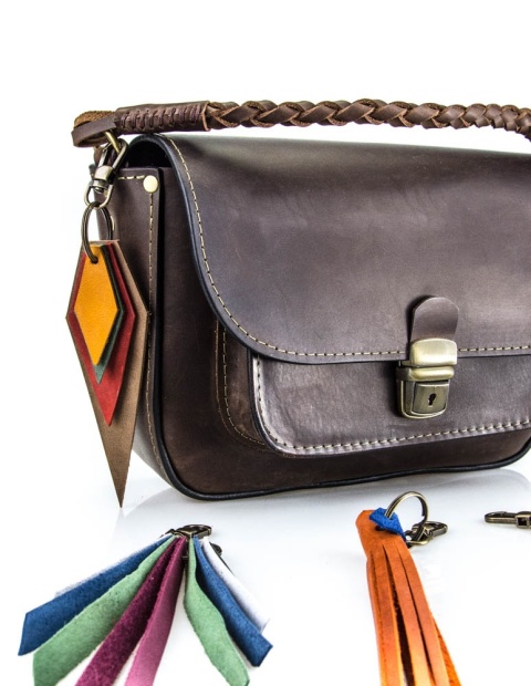 Leather tassels handmade