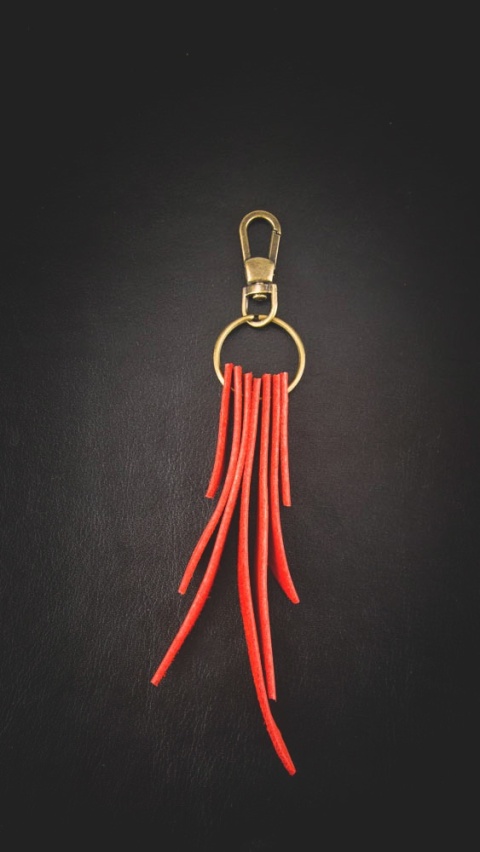 Leather tassels handmade
