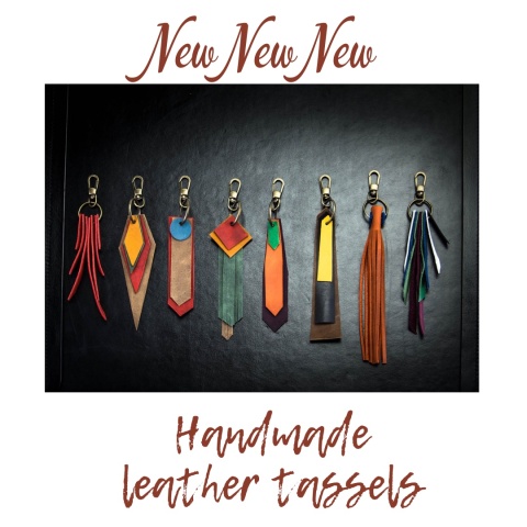 Leather tassels handmade