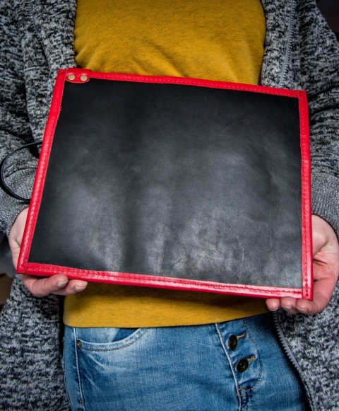 Skórzany organizer do torebki