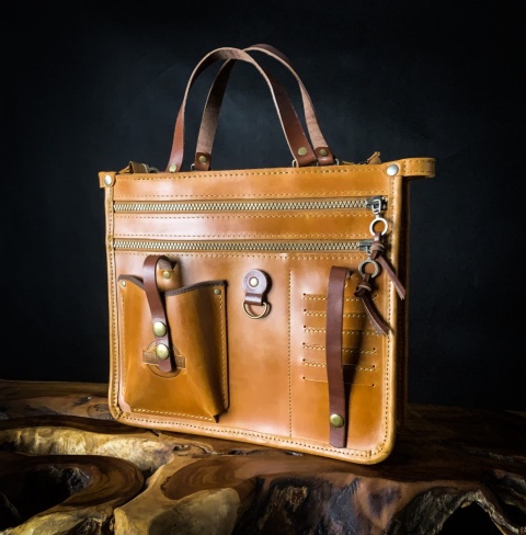 Leather large bag organizer