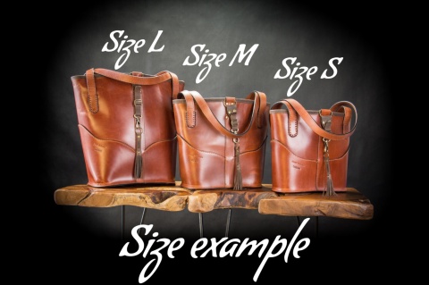 Torebka skórzana Julia w kolorze rudym