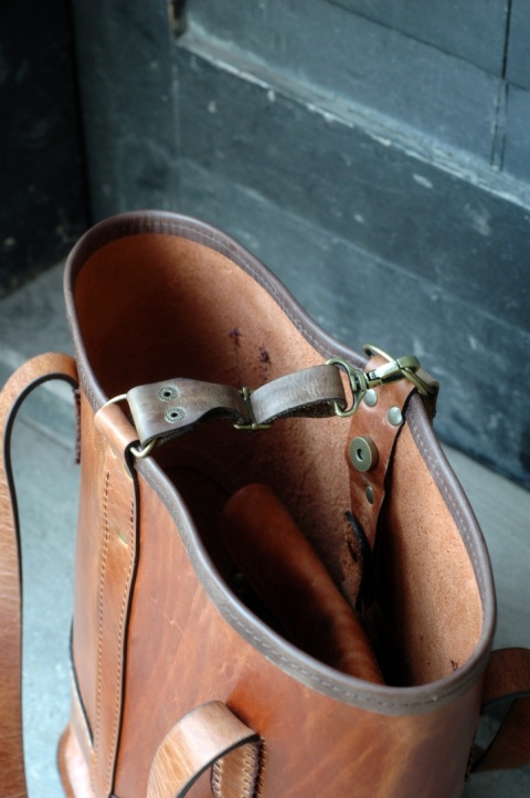 Torebka skórzana Julia w kolorze rudym