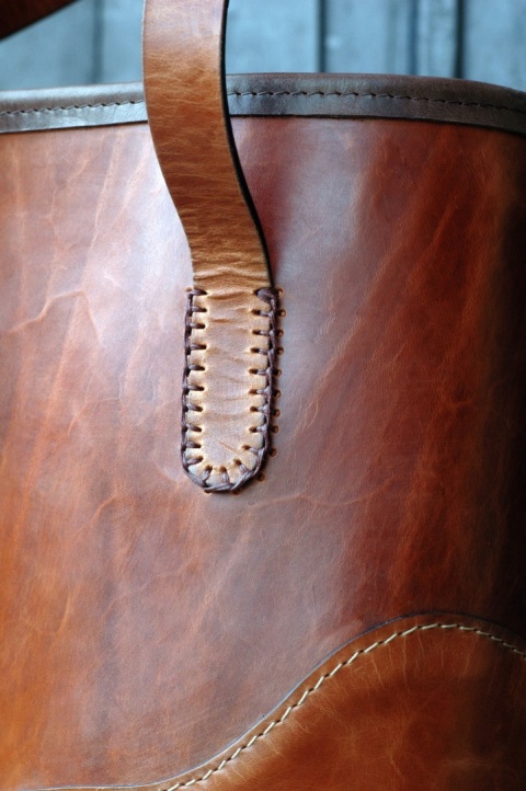 Torebka skórzana Julia w kolorze rudym